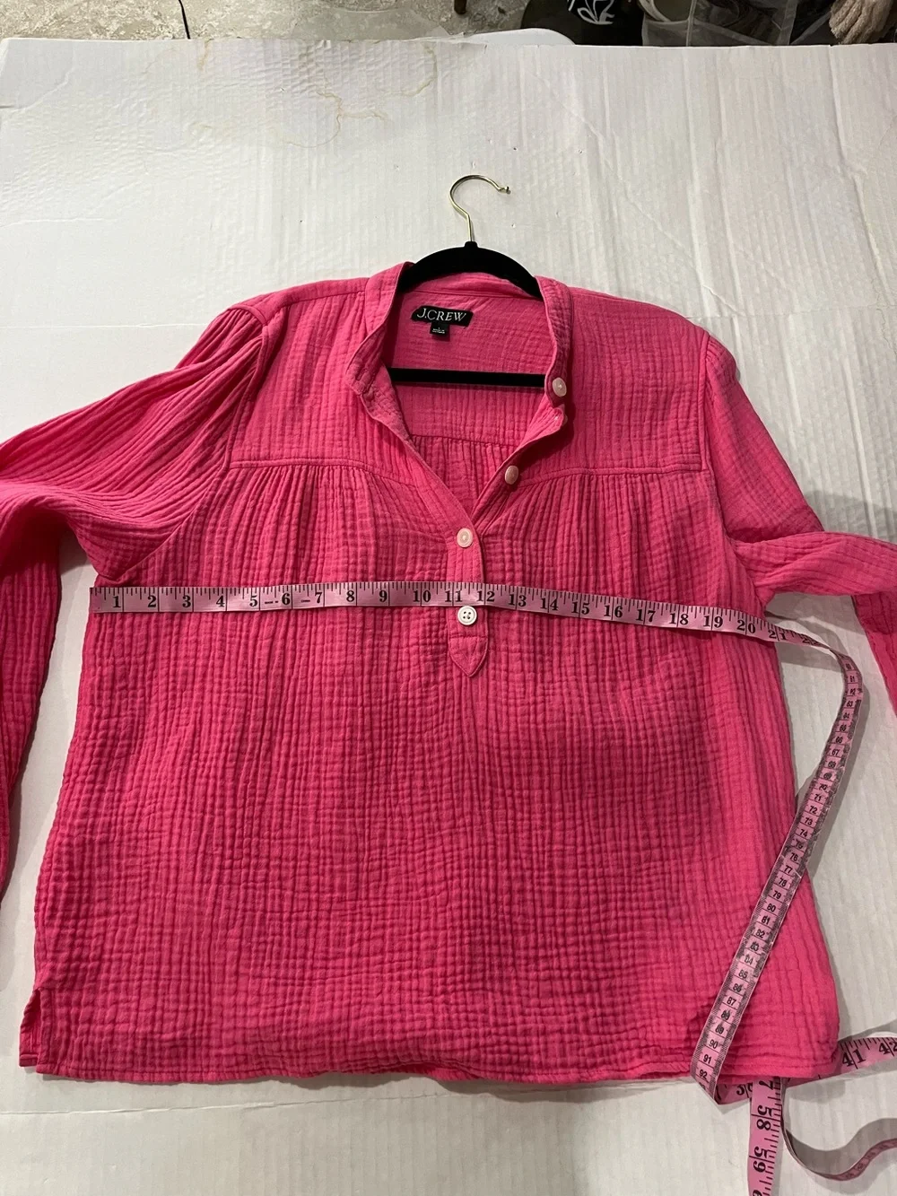 J. CREW FRESCO SOFT GAUZE PULLOVER TOP